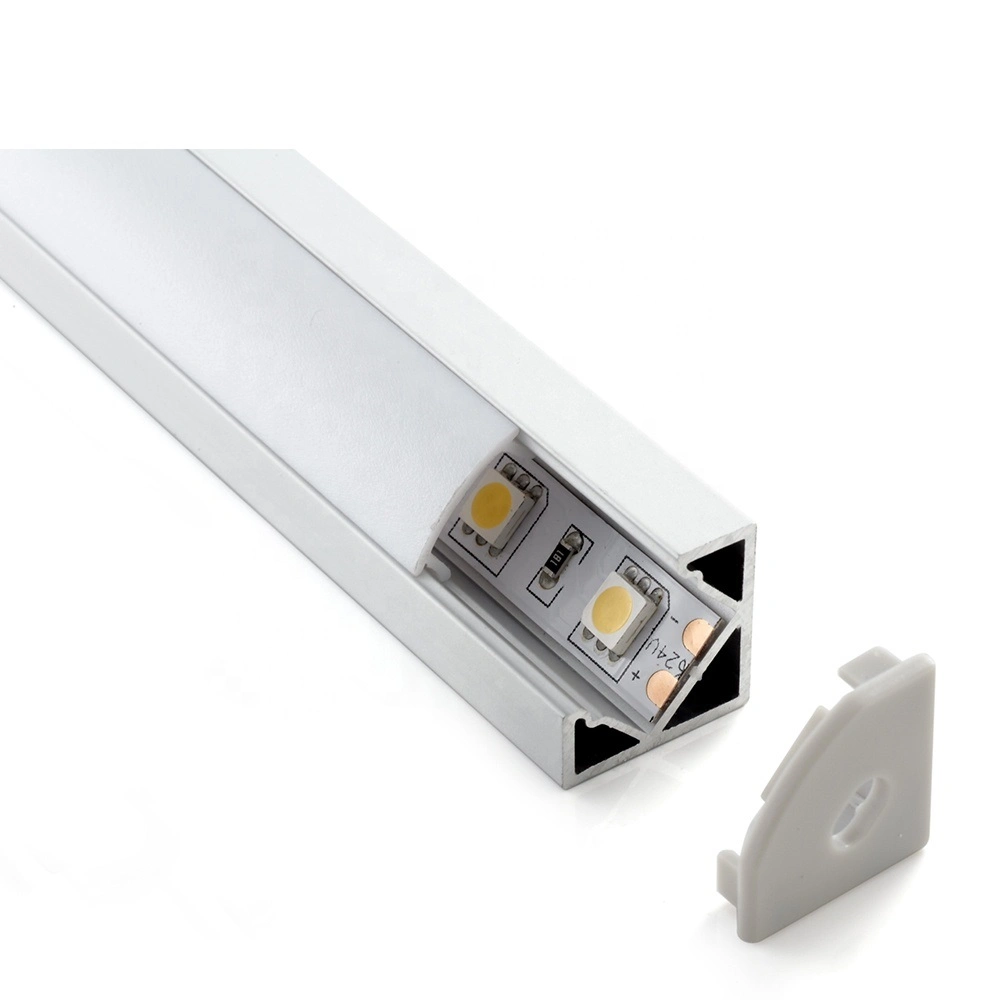 V Shape LED Strip Aluminum Profile Corner LED Aluminum Extrusion Profile for LED Linear Lighting