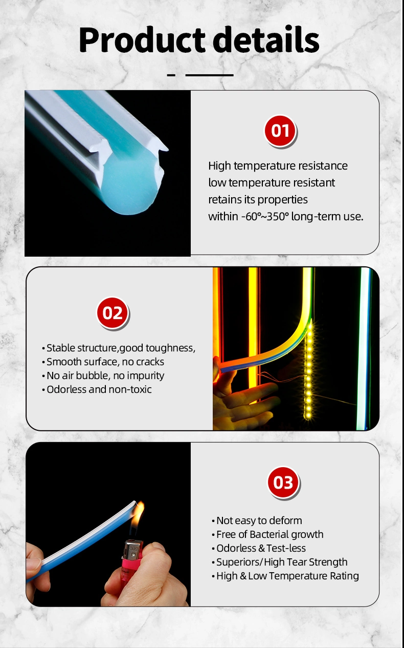 High Efficacy Lighting Outdoor Light 2835 LED Strip Colors Flexible Neon LED Strip