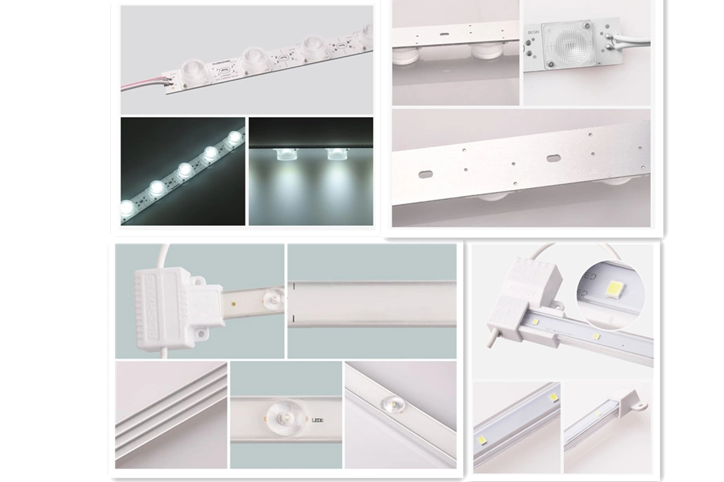 12V SMD2835 White Color Linear LED Rigid Strip Side Viewing Edge-Lit Light Bar for Signs Light Box