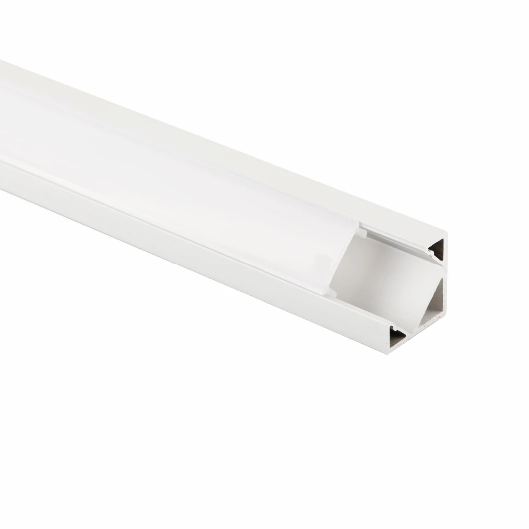 18X18mm 45degree V Shaped Triangle LED Aluminium Extrusion Aluminum Corner LED Profile