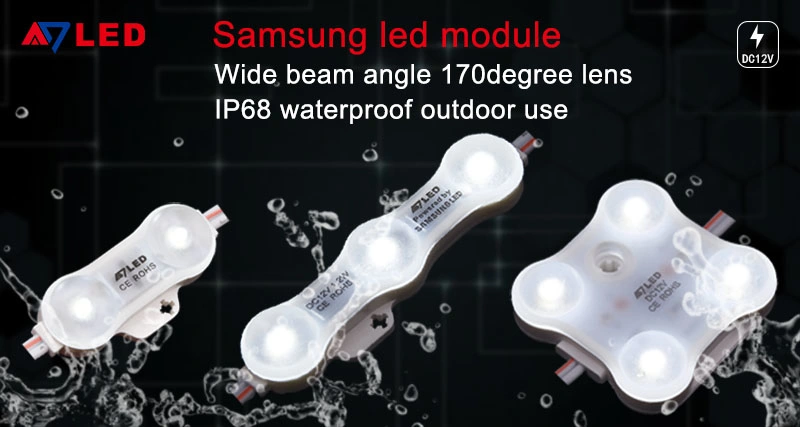 Waterproof LED IP68 Backlight 3LEDs LED Module for Lightbox