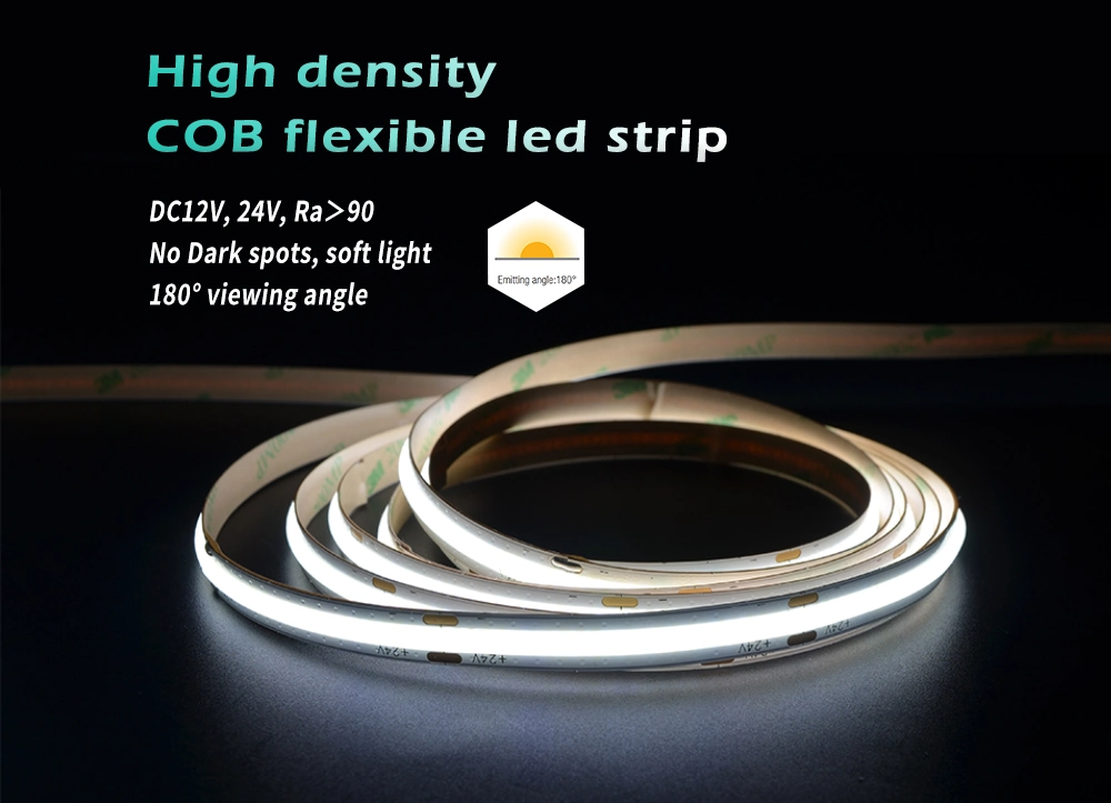 Customized DC24V RGB COB LED Lighting Strip for Decoration Lighting