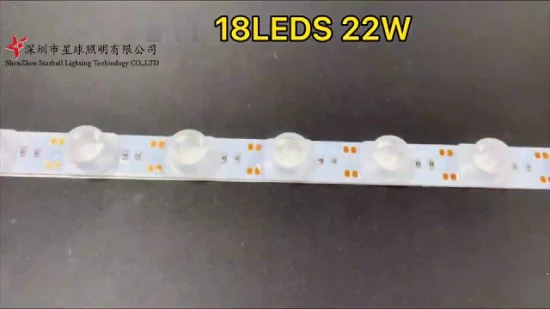 12V Rigid LED Strip Light with Lens SMD3030 18LEDs Per Meter LED Lattice Back Light 3030 Module Bar
