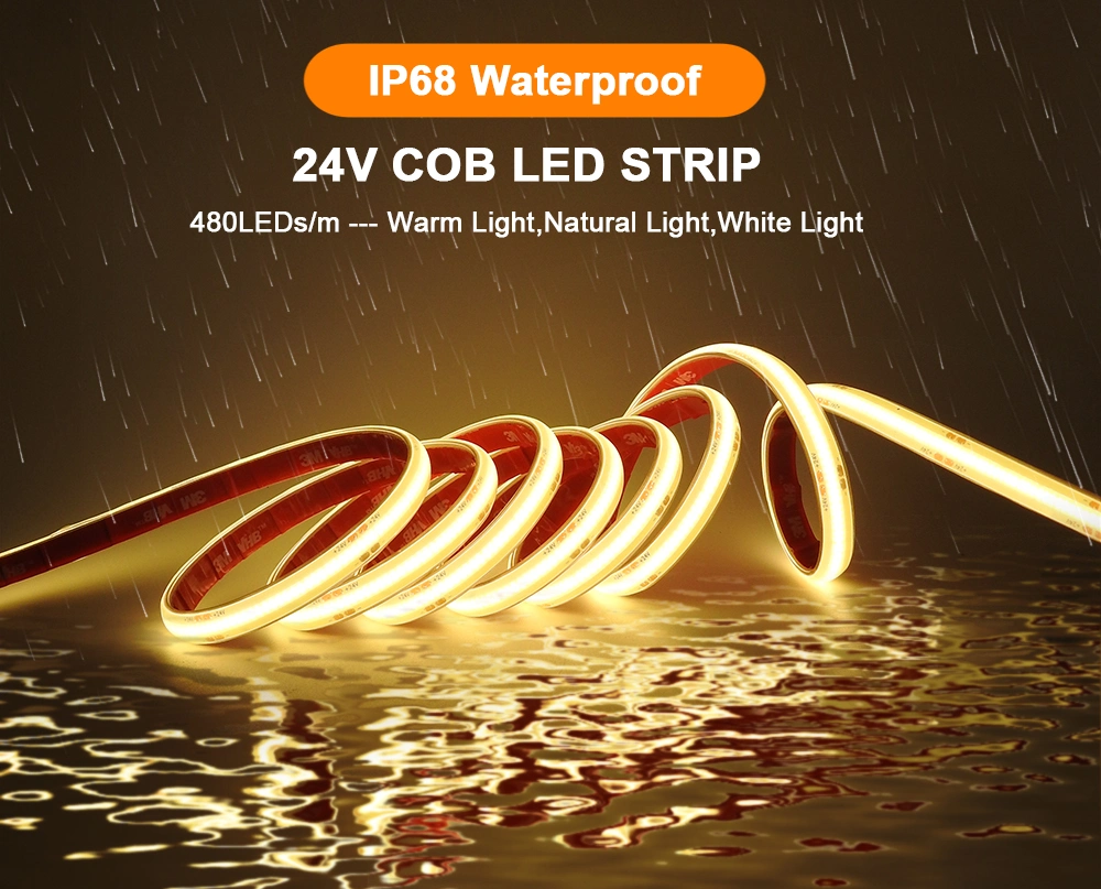 IP68 COB Flexible LED Strips for Indoor &amp; Outdoor Decoration