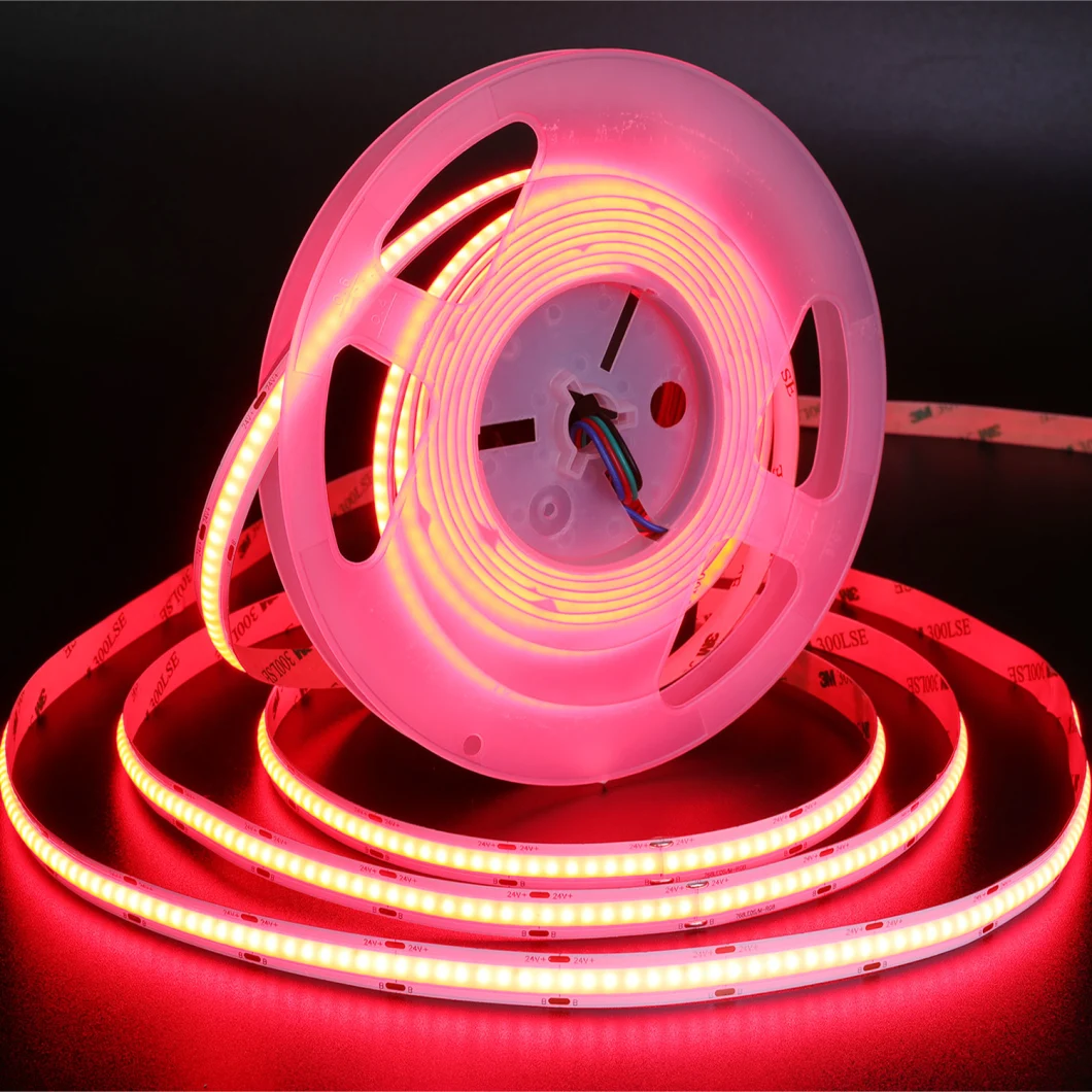 RGB 768LEDs Smart COB LED Strip 24V Flexible COB LED Strip for Advertising