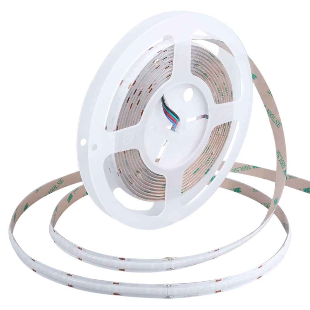 RGB 768LEDs Smart COB LED Strip 24V Flexible COB LED Strip for Advertising